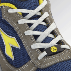 Sapatos de Segurança Run Text Low Azul e Amarelo S1P SRC ESD 41 DIADORA