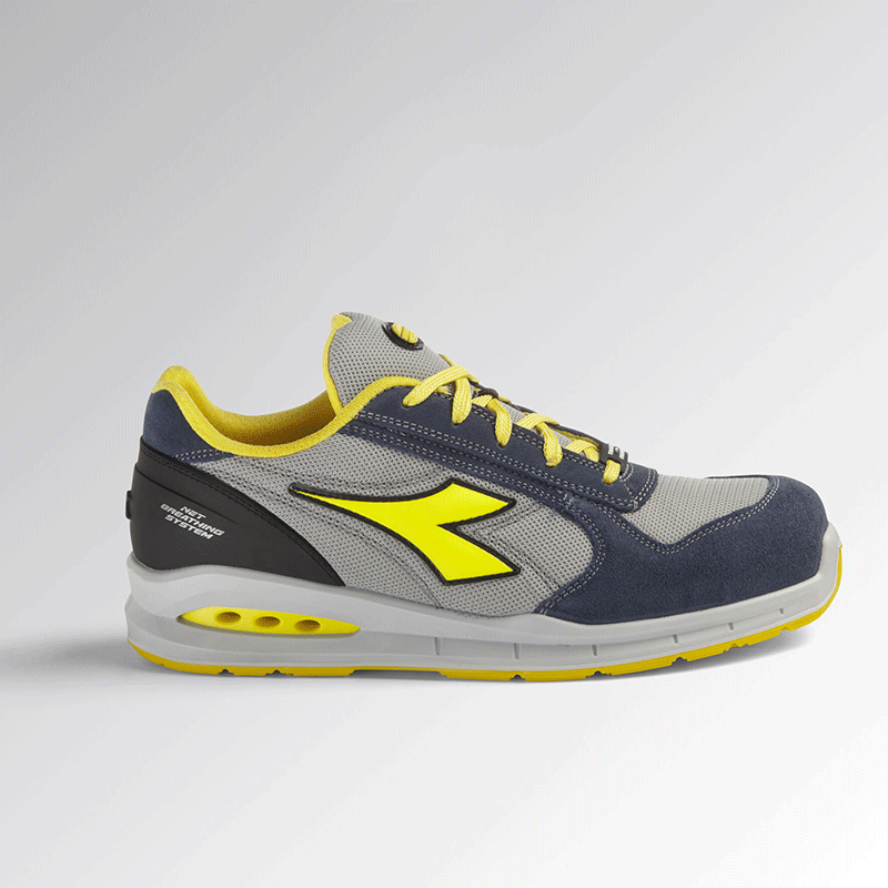 Sapatos de Segurança Run Net Airbox Low Azul e Cinza 41 S1P SRC DIADORA