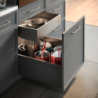 GTV Drawer Axis Pro Soft-Close 222X400 Antracite