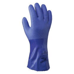 LUVA QUÍMICA PVC 340MM 660 EU XL Azul.