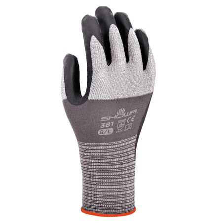 LUVA NYLON REV.NITRILO 381 EU L Cinza