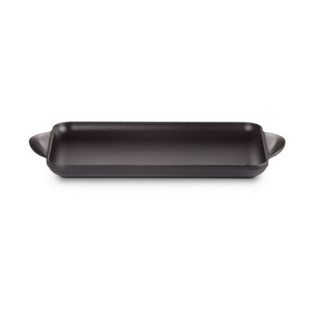Grelha Lisa Retangular 32cm Preto - Tradition
