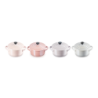 Set 4 Mini Cocottes 250ml Chiffon Pink, Rosa, Roxo e Mist Grey