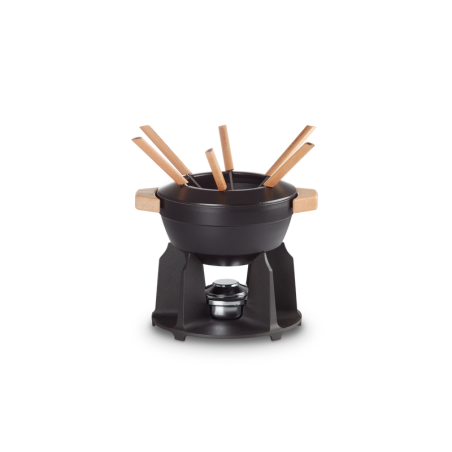 Set Fondue Luxe Ferro Fundido 2L Preto