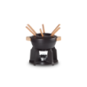 Cast Iron Fondue Set Luxe 2L Black