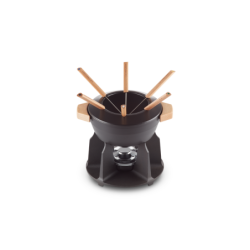 Set Fondue Luxe Hierro Fundido 2L Negro