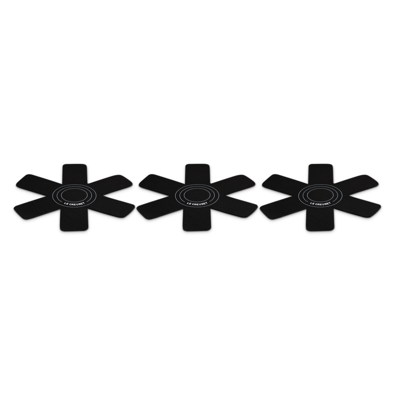 Conjunto de 3 Protetores para Frigideiras Preto