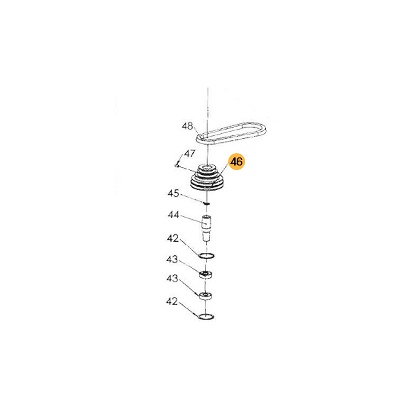 FOX Driven Pulley for Floor Bench Drill F11951 FOX Driven Pulley for Floor Bench Drill F11951
