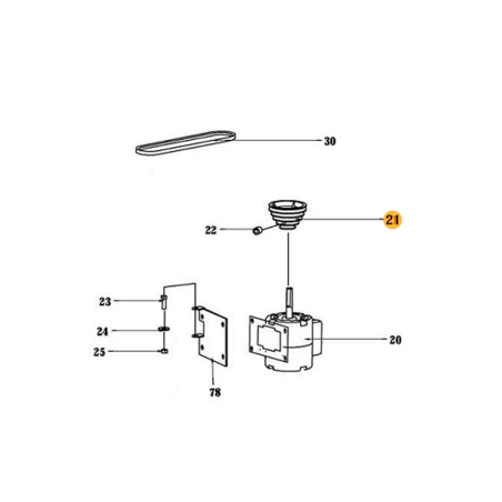 Polea de Motor para Taladro de Banco F12921 FOX