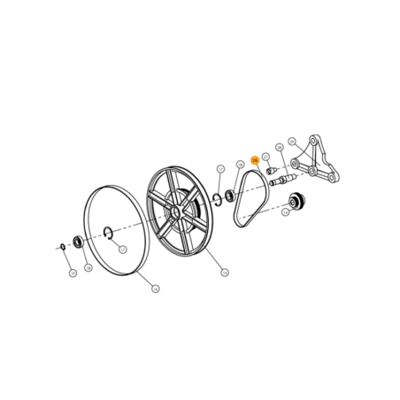 Correia de Motor para Serra de Fita para Madeira F28191A FOX