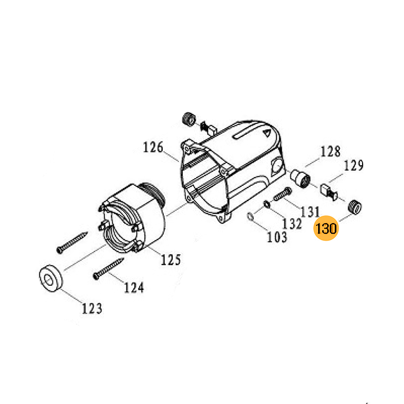 Tapa Portaescobillas para F36255 FOX
