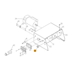 Parafuso com Perno de Plástico para F36410 FOX