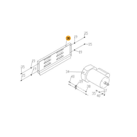 Tapa Trasera para F36410 FOX