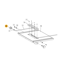 Parafuso com Cabeça Plástica para F36513 FOX