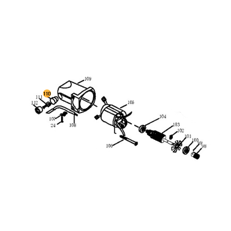 FOX Carbon Brushe Holder for Bench Saw F36522B FOX Carbon Brushe Holder for Bench Saw F36522B