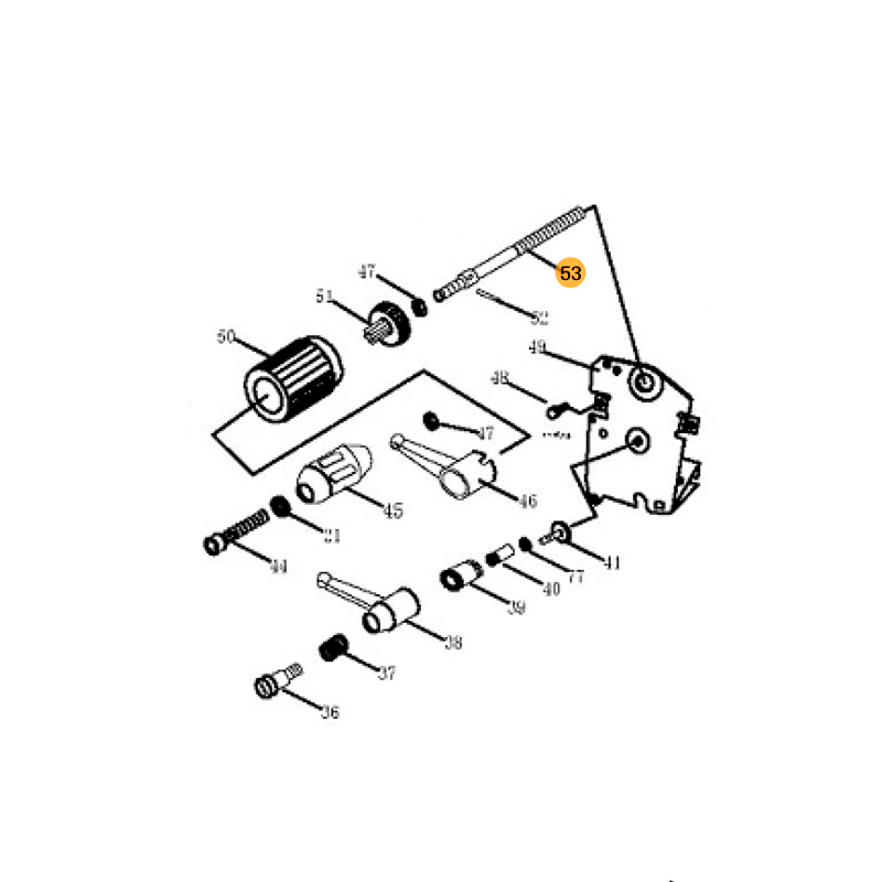 FOX Threaded Shaft for F36522B FOX Threaded Shaft for F36522B