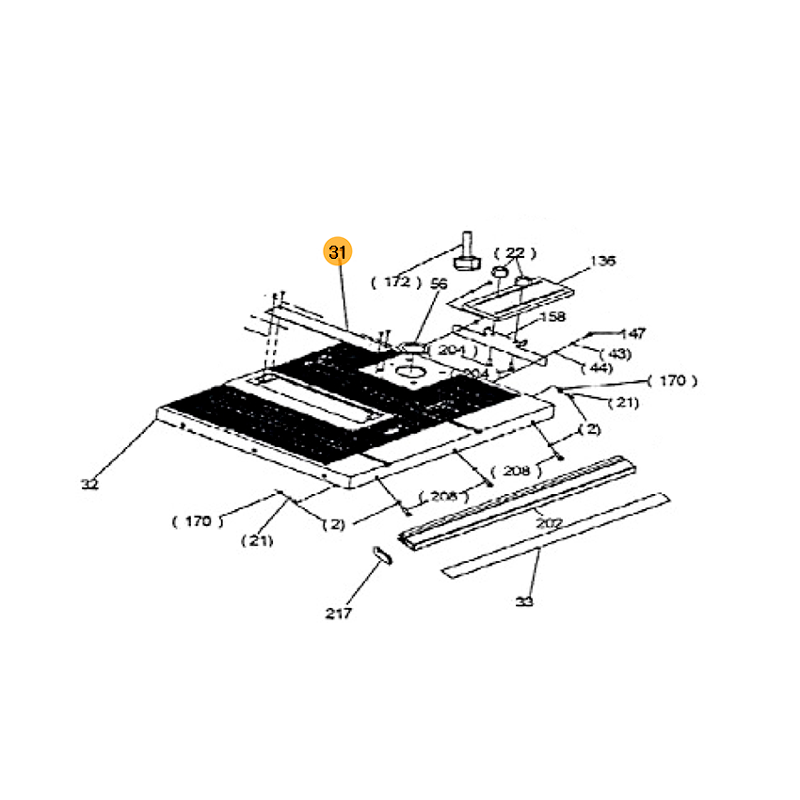 FOX Table Base (Disc) for F36527C