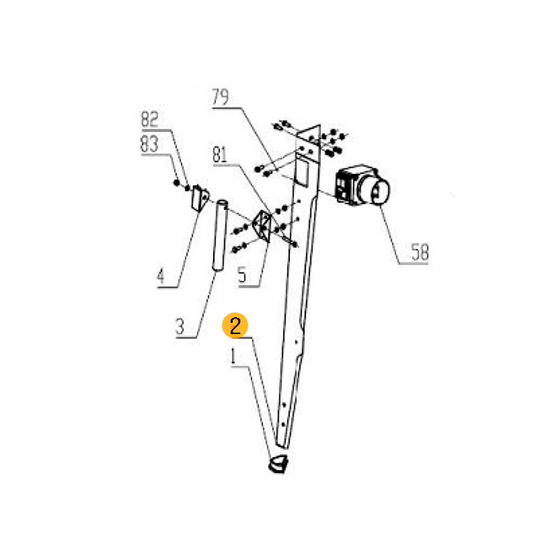 FOX Individual leg for F36528 FOX Individual leg for F36528