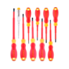 STANLEY Set of 10 VDE/POZIDRIV and Slotted Screwdrivers