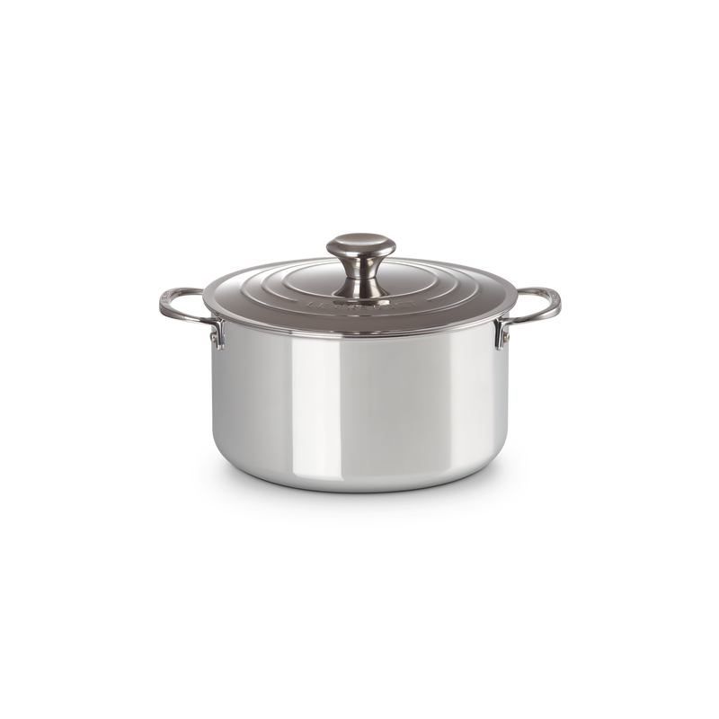 Steel Deep Casserole with Lid 24cm - Signature