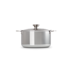 Steel Deep Casserole with Lid 24cm - Signature