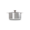 Steel Deep Casserole with Lid 24cm - Signature