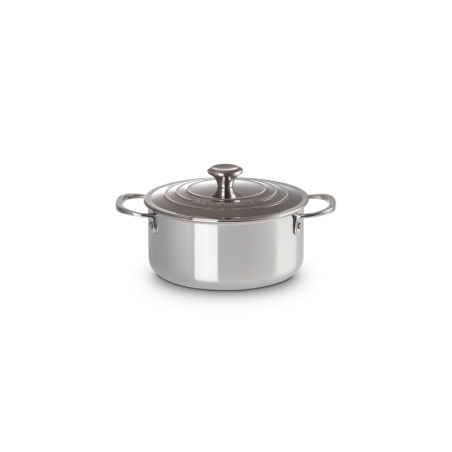 Low Stock Pot with Lid 3-Ply Plus 20cm - Signature