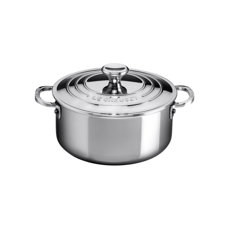Low Stock Pot with Lid 3-Ply Plus 24cm - Signature