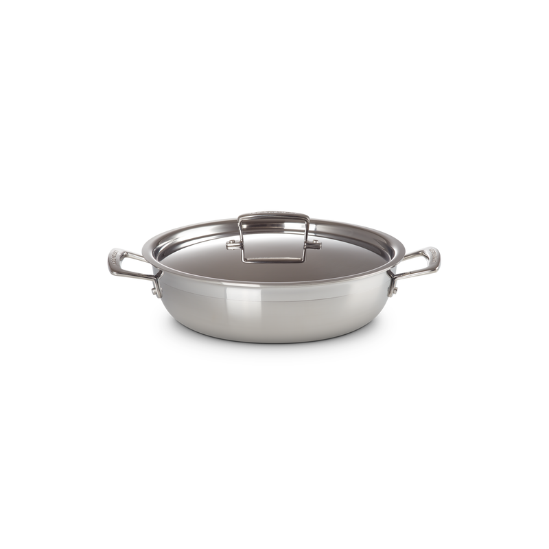 3-ply Shallow Casserole with Lid 30cm - Signature