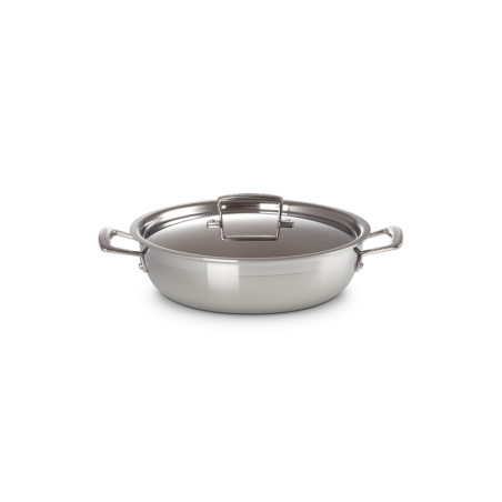 3-ply Shallow Casserole with Lid 30cm - Signature