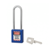 Cadeado ABS com Arco em Aço Azul 40x76x6mm THIRARD