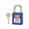 Cadeado 38mm em Aço Inox 38mm Azul THIRARD