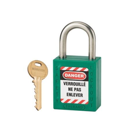 Cadeado 38mm em Aço Inox 38mm Verde THIRARD