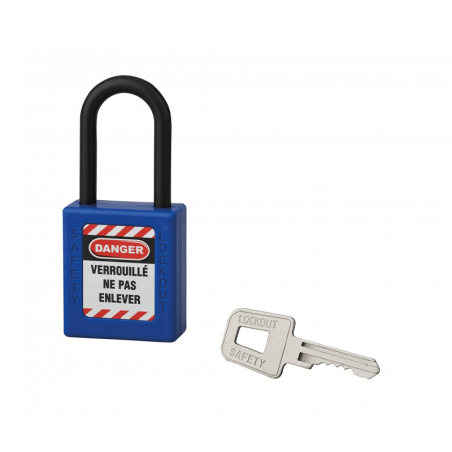 Cadeado 38mm com Arco Nylon 38mm Azul THIRARD