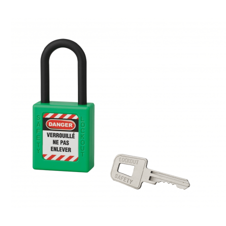 Cadeado 38mm com Arco Nylon 38mm Verde THIRARD