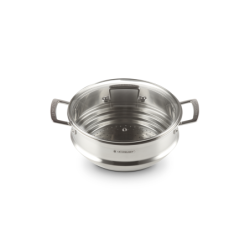 Vaporeira Grande com Tampa de Vidro 24cm - Classic