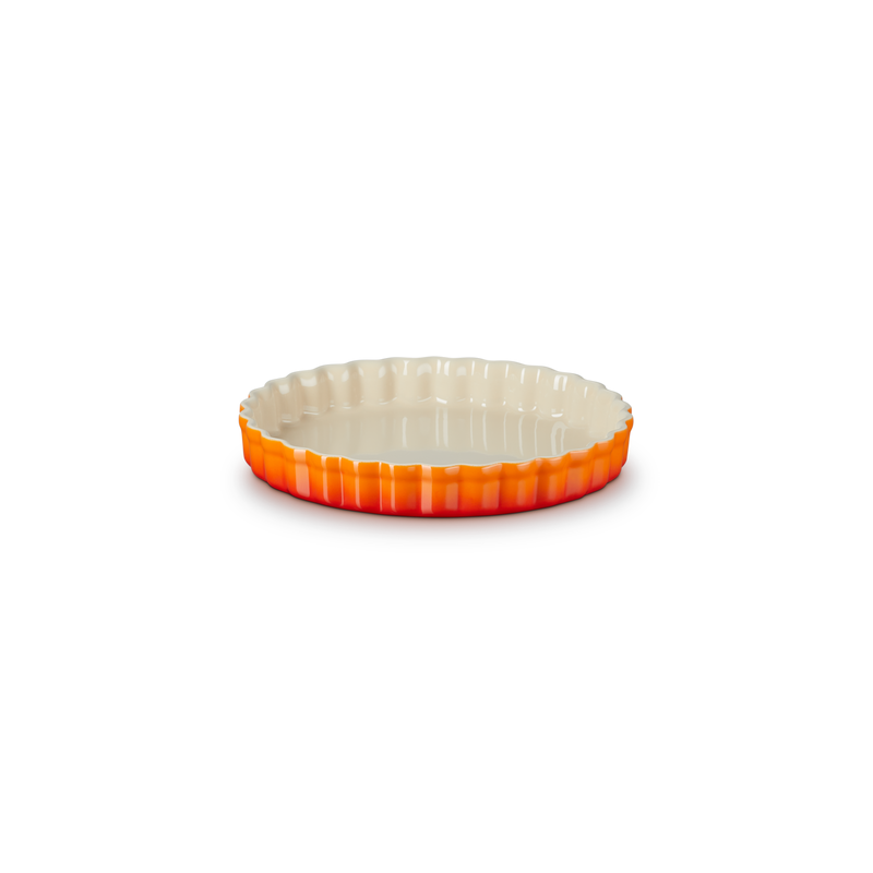 Stoneware Fluted Flan Dish 24cm Volcanic - Heritage Stoneware Fluted Flan Dish 24cm Volcanic - Heritage