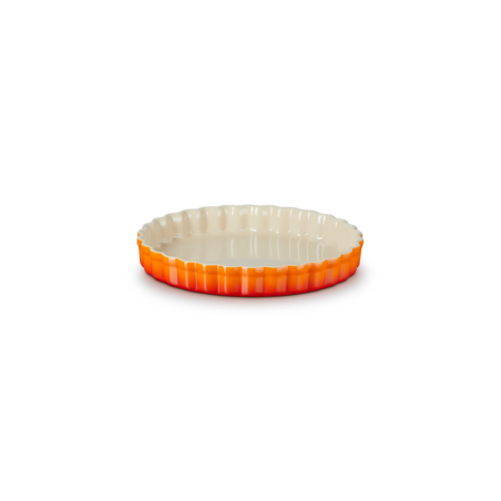 Stoneware Fluted Flan Dish 24cm Volcanic - Heritage