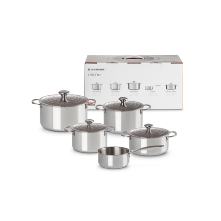 Stainless Steel 5-piece Cookware Set - Signature