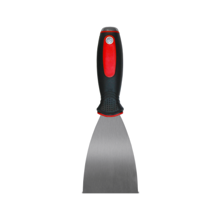 CHEMITOOL Stainless Steel Spatula 100mm Rubber Handle