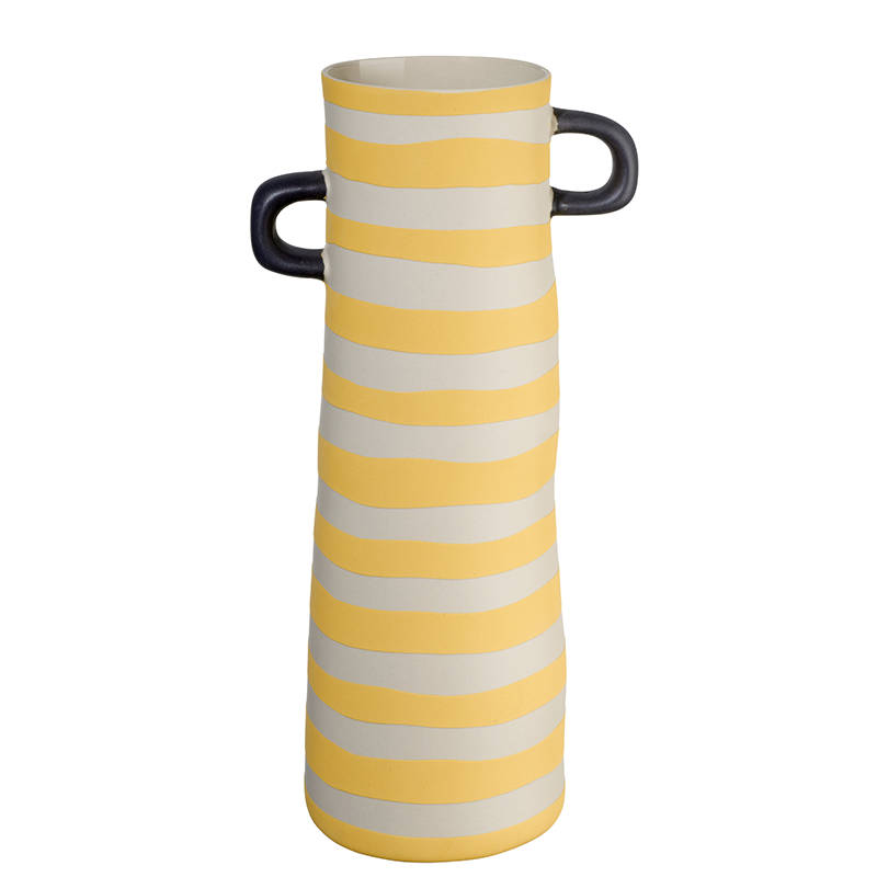 Jarra Riscas Amarelas 28cm – Rayu Jarra Riscas Amarelas 28cm – Rayu
