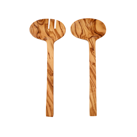 Cubiertos para Ensalada 26cm - Olive Wood