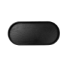 Tabuleiro Oval Preto 35,5x16,5cm - Wood