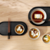 Bandeja Oval Negro 35,5x16,5cm - Wood