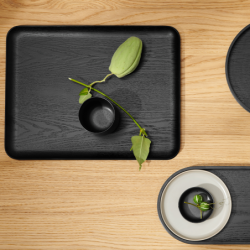 Rectangular Tray Black 36x28cm - Wood