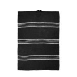 Paño de Cocina 50x70cm Líneas Negro - Kitchen Textiles