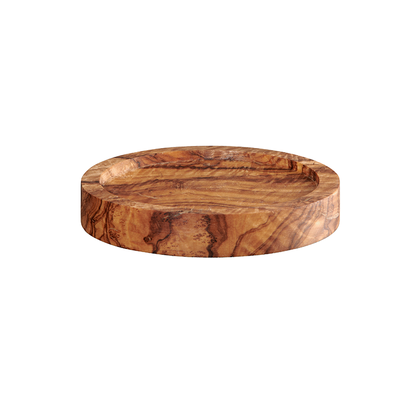 Plate 13cm Olive Wood - Wood Plate 13cm Olive Wood - Wood