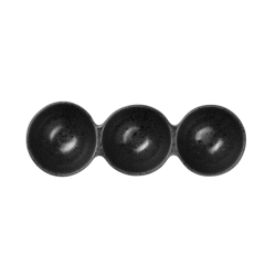3 Section Bowl Black 26cm - Grande Nero