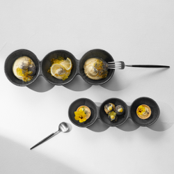 3 Section Bowl Black 26cm - Grande Nero