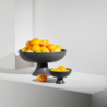 Fruteira com Pé Preto 33cm - Grande Nero